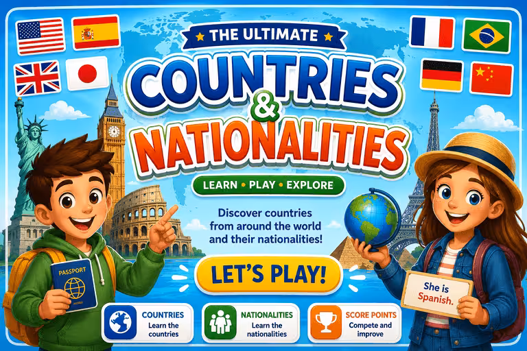 World Flight (Learn countries, capitals, and nationalities)